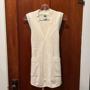 Anthropologie sweater tank with tie at waist - size Medium